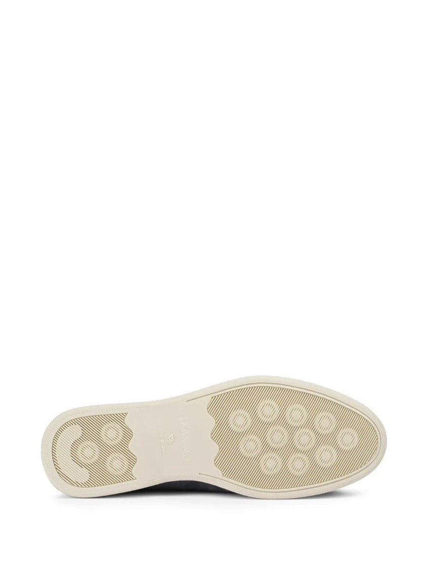 Doucal's Almond Toe Grey Suede Loafers