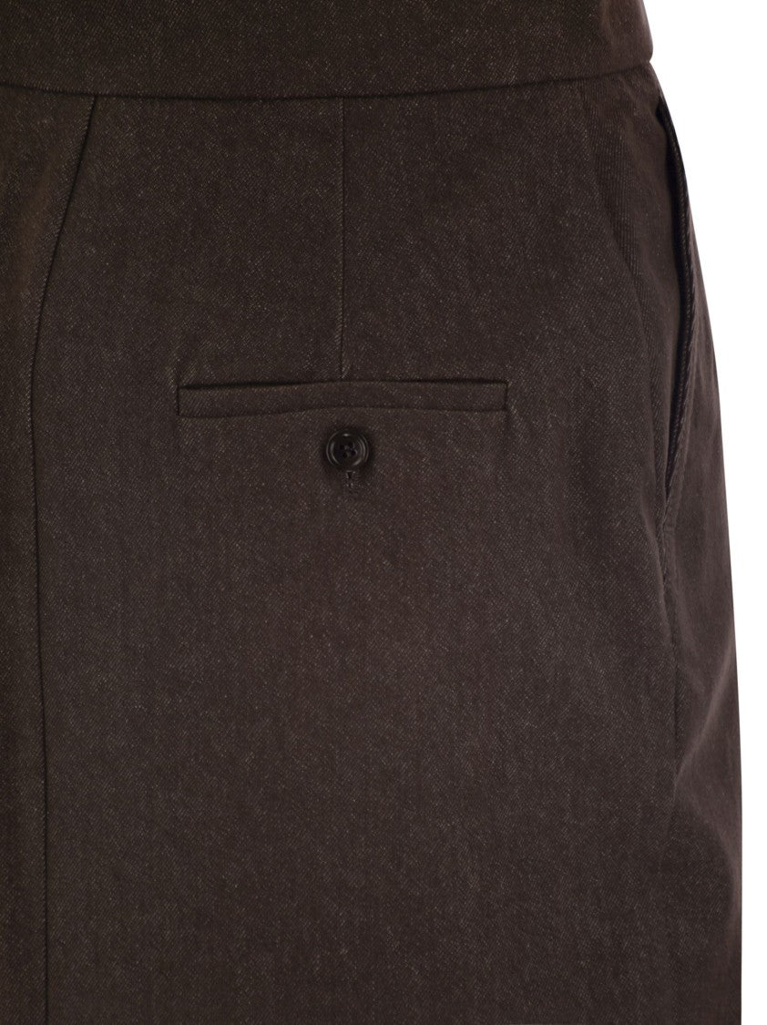 Max Mara Pianosa - Denim-Effect Cotton Skirt