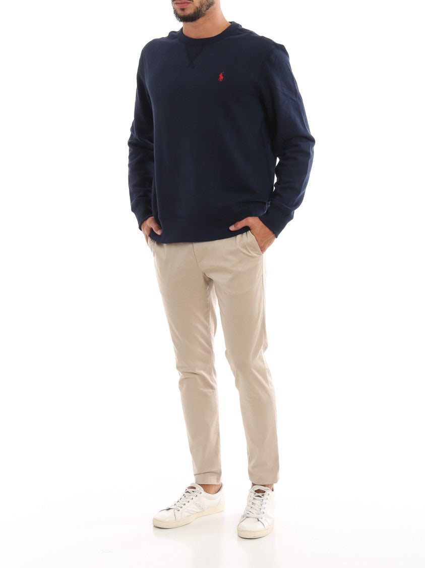 Polo Ralph Lauren Navy Blue Cotton Sweatshirt