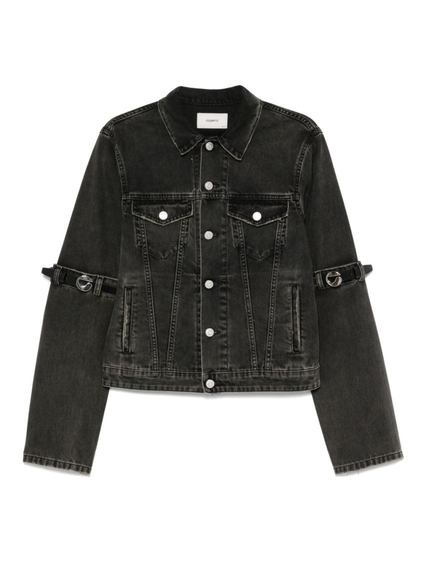 Coperni Classic Denim Jacket-Inspired Black Coat
