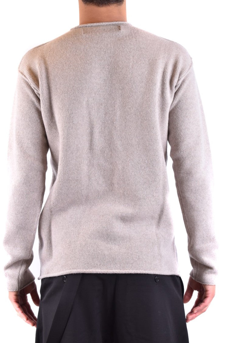 Isabel Benenato Beige Cashmere-Wool Blend Knit Sweater