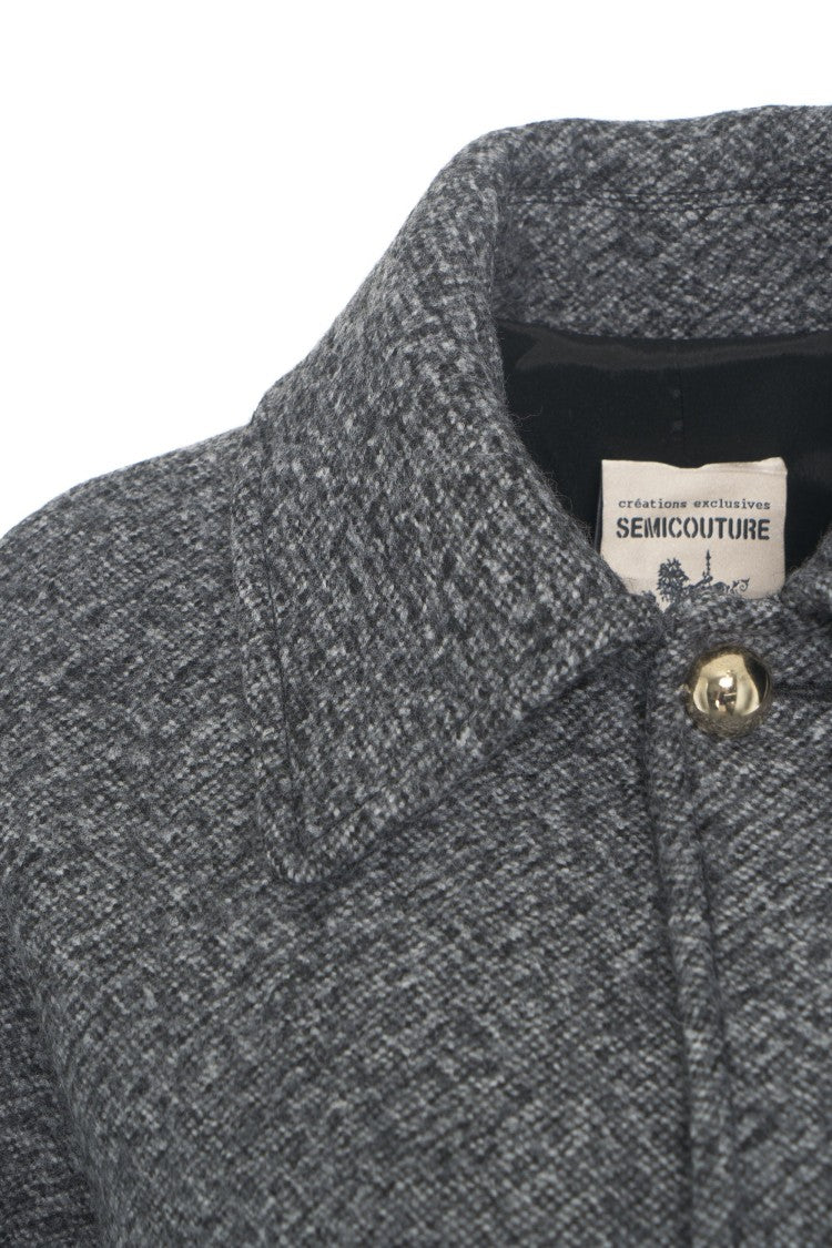 Semi Couture Wool Coat With Timeless Design