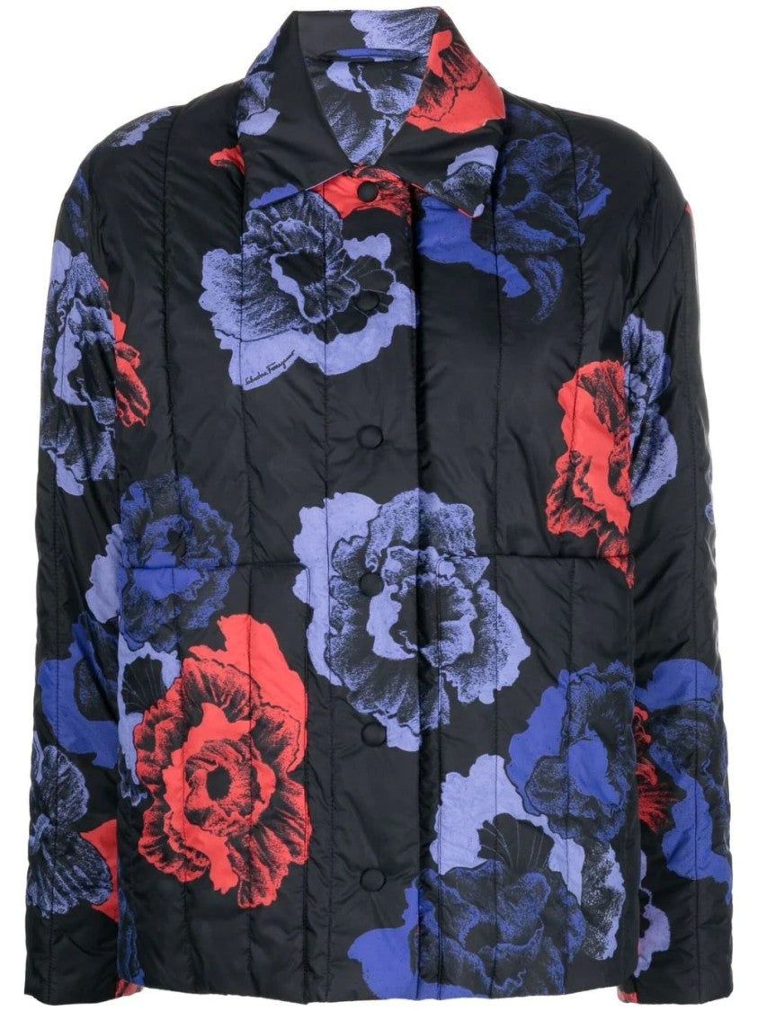 Salvatore Ferragamo Quilted Long Jacket
