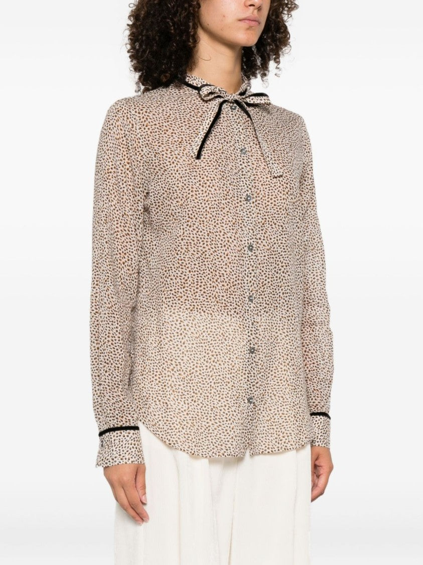 Forte Forte Brown Cotton-Silk Blend Blouse