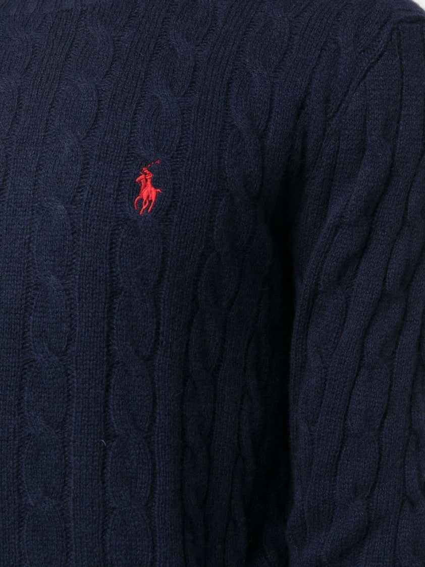 Polo Ralph Lauren Cable Knit Blue Sweater