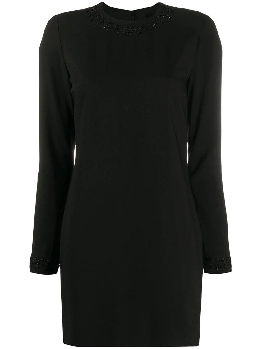 Dsquared2 Fitted Midi Dress With Intricate Bead Embellishments
