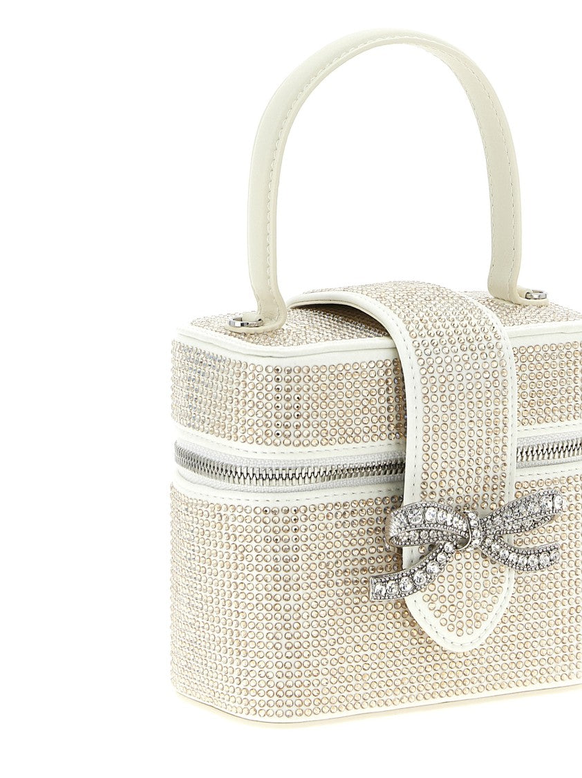 Self-Portrait 'Satin Rhinestone Vanity Case' Handbag