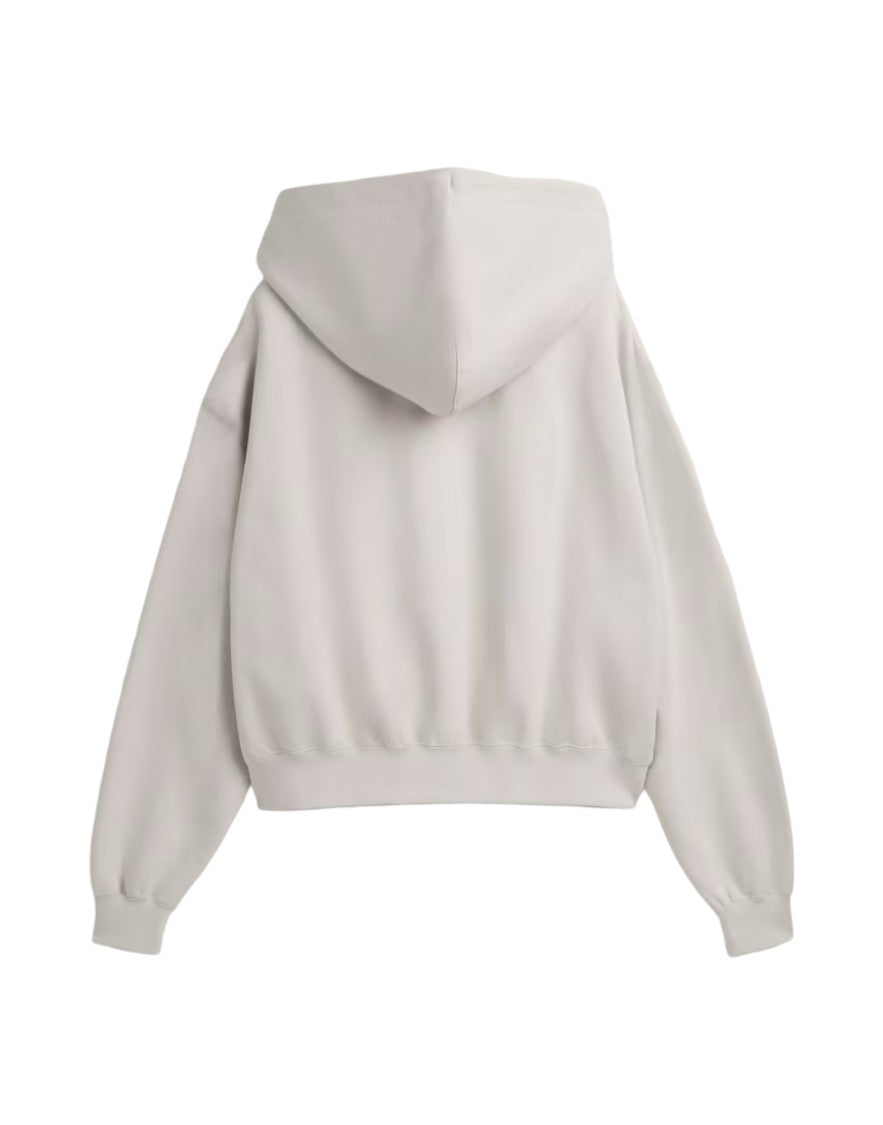 Y-3 Cropped Hoodie With Drawstring Hood And Ribbed Details