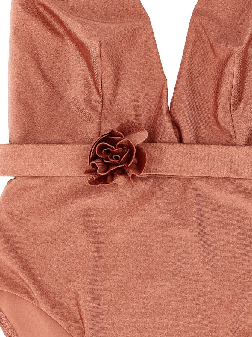 Zimmermann Lucky Plunge Flower' One-Piece Swimsuit