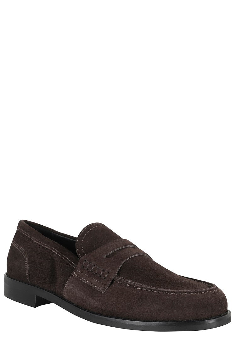 Semi Couture Damienn Suede Loafers With Topstitching