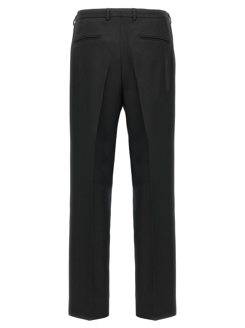 Gucci Tailored Twill Pants With Stretched Pleat Design