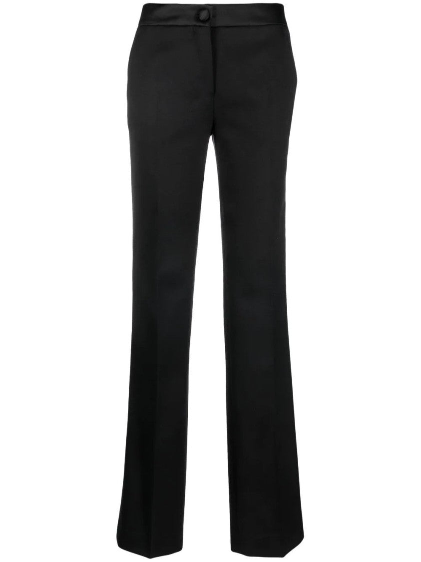 Maison Margiela Tailored Flared Trousers With Structured Hem