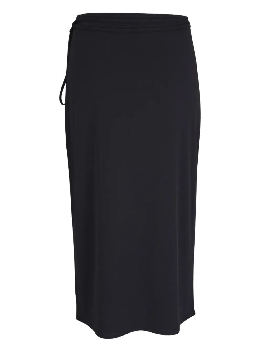 Vince Midi Tie Wrap Skirt