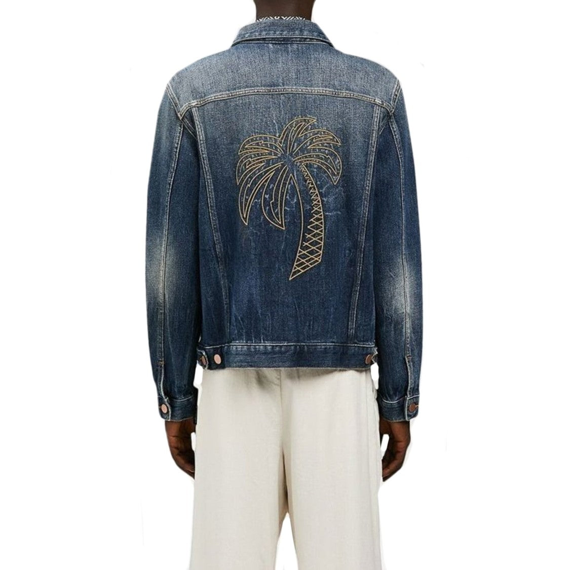 Palm Angels Blue Denim Jacket