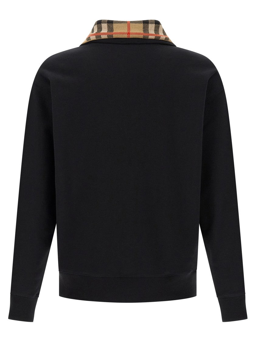 Burberry 'Check' Neck Sweatshirt