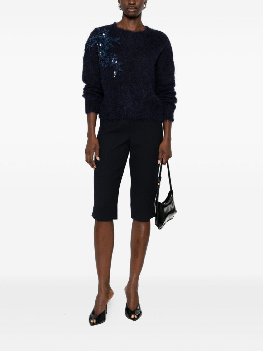 Blugirl Classic Knit Sweater With Round Neckline