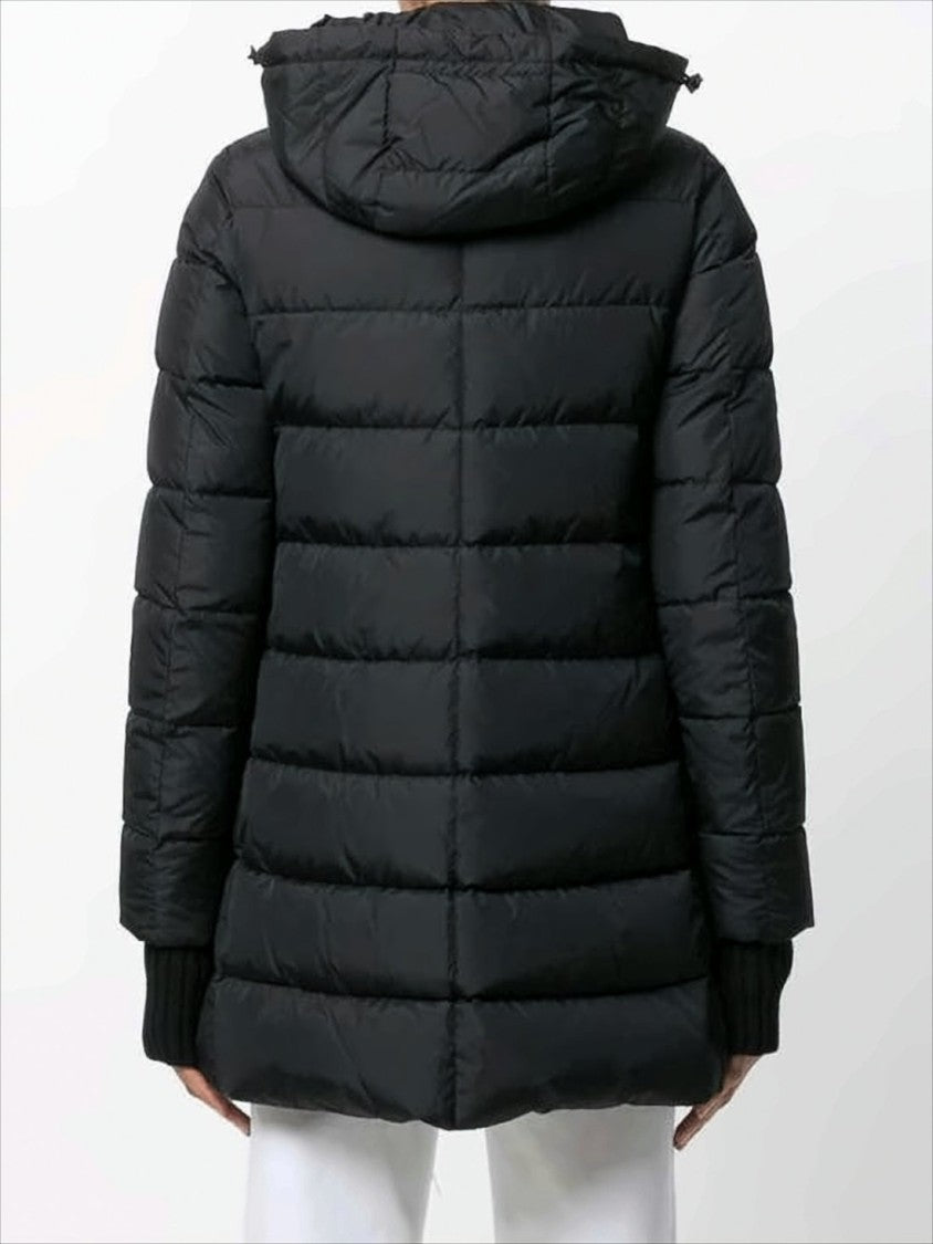 Herno Quilted Padded Jacket With High Collar And Hood
