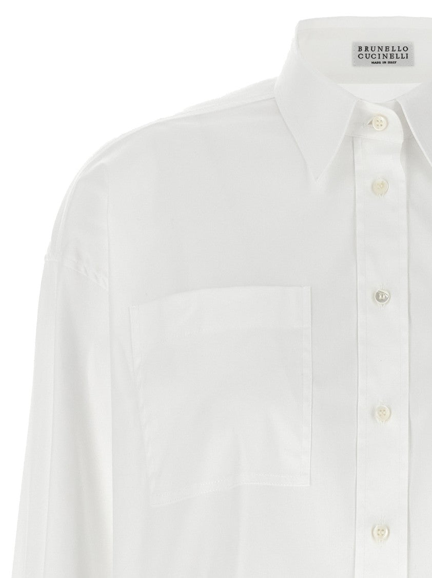 Brunello Cucinelli Stretch Cotton Poplin Shirt