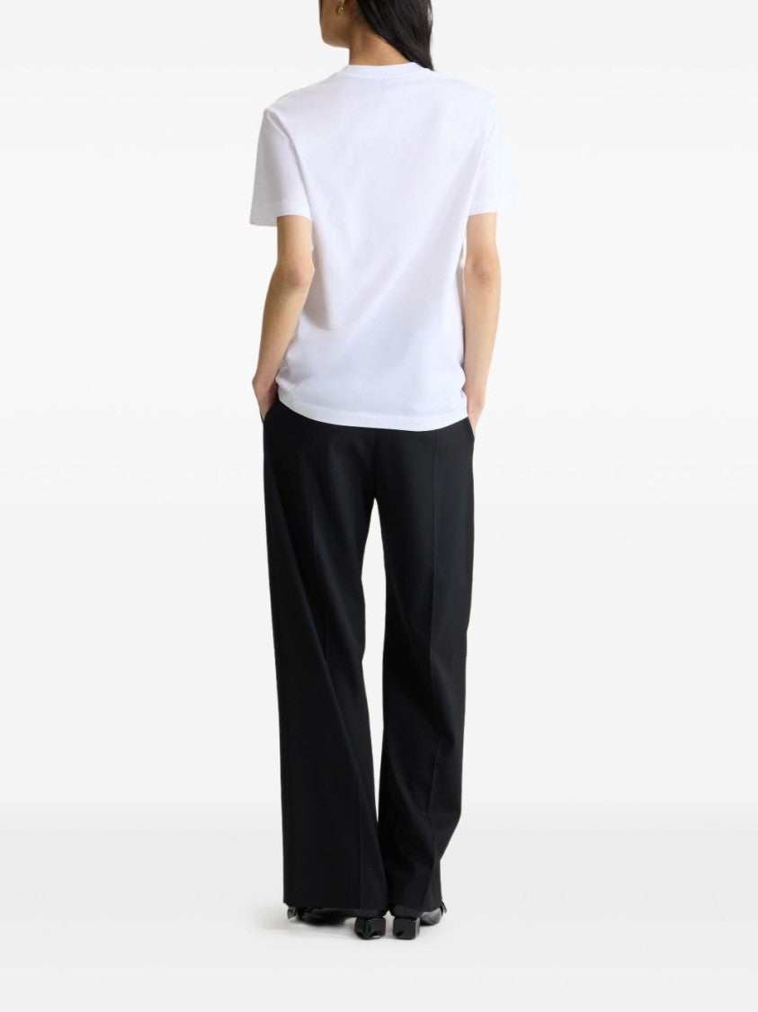 Patou White Short-Sleeve Cotton T-Shirt