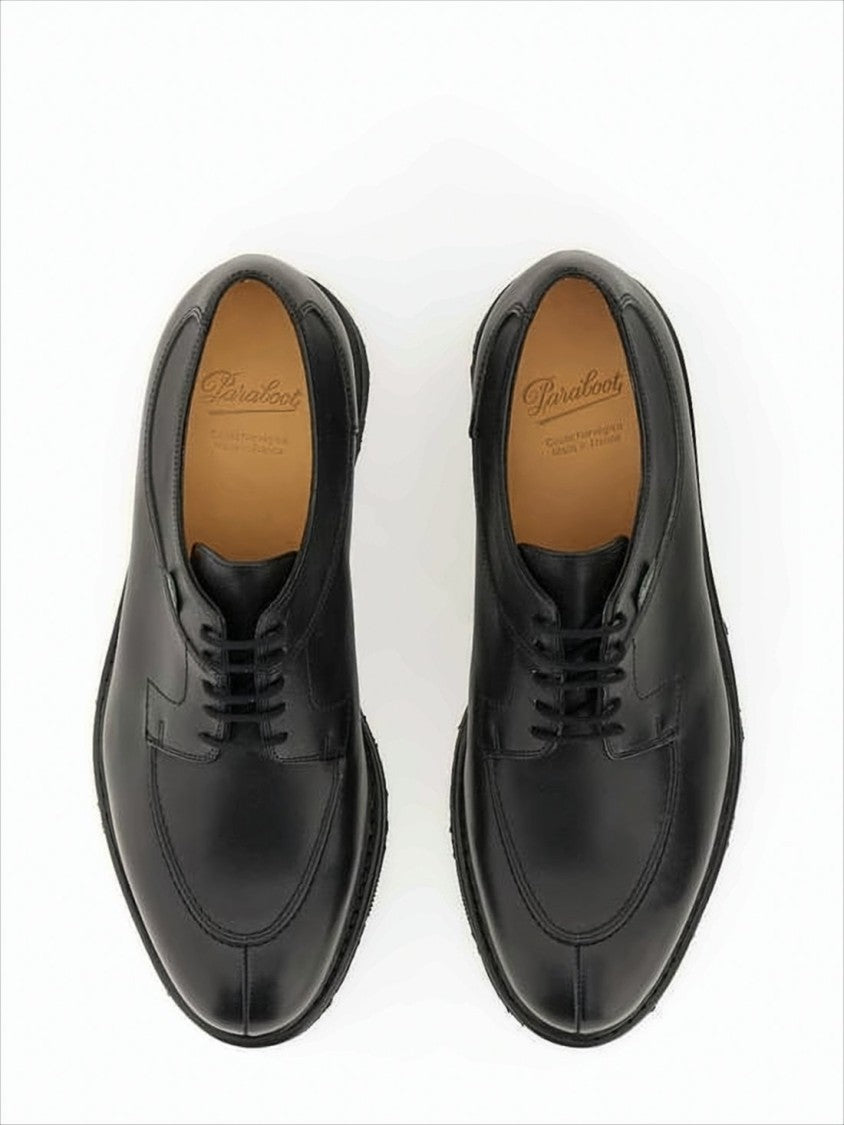 Paraboot Smooth Leather Dress Shoes With Classic Detailing