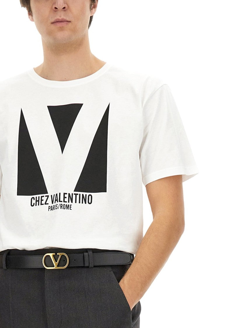 Valentino Cotton T-Shirt With Print