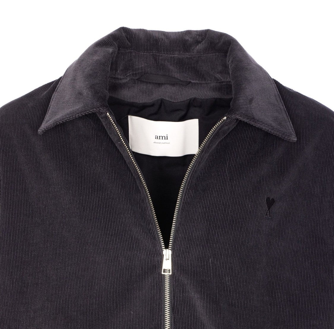 Ami Quilted Padded Jacket With High Collar And Structured Silhouette
