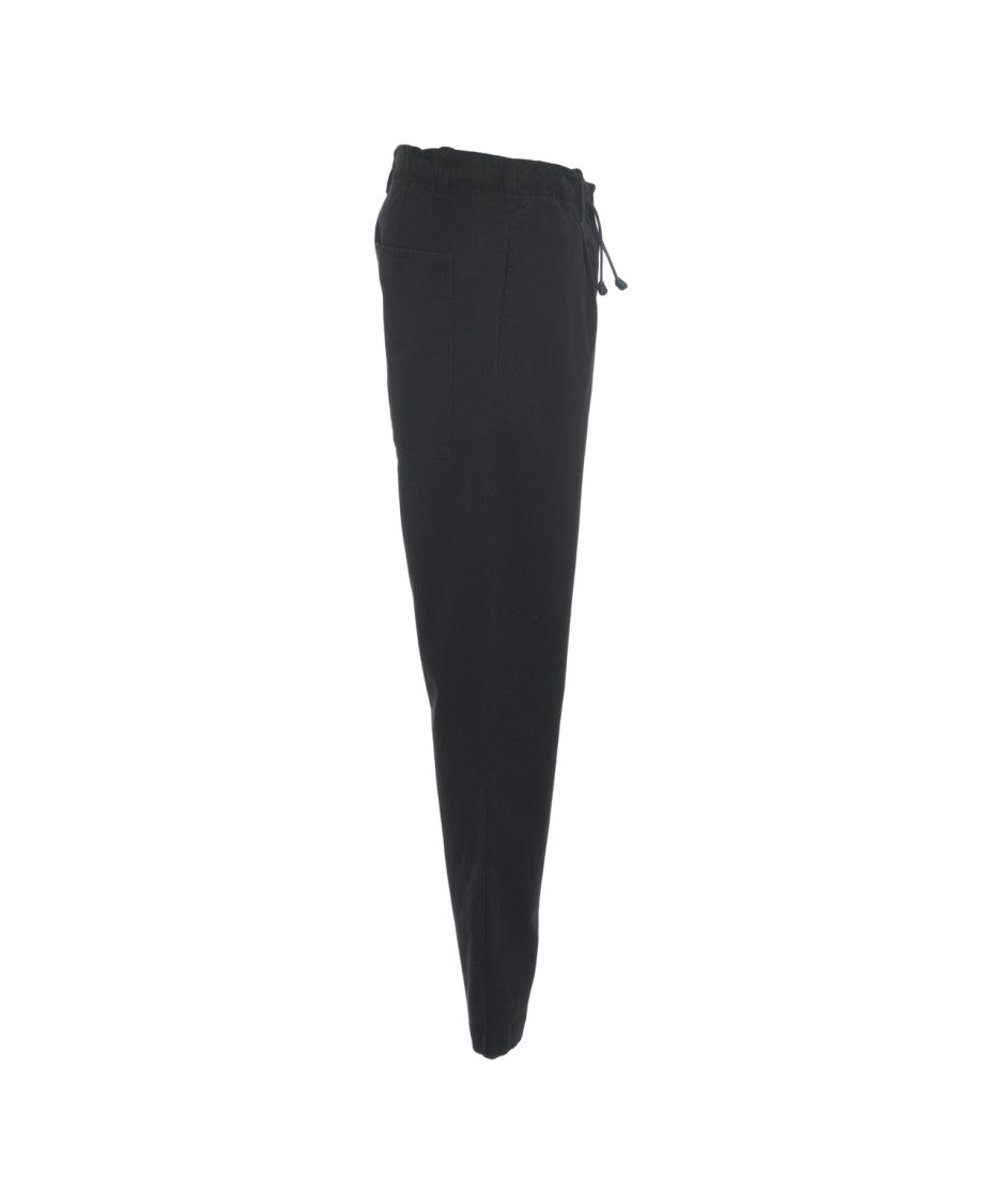 Transit Relaxed Fit Trousers With Adjustable Drawstring And Classic Pleats