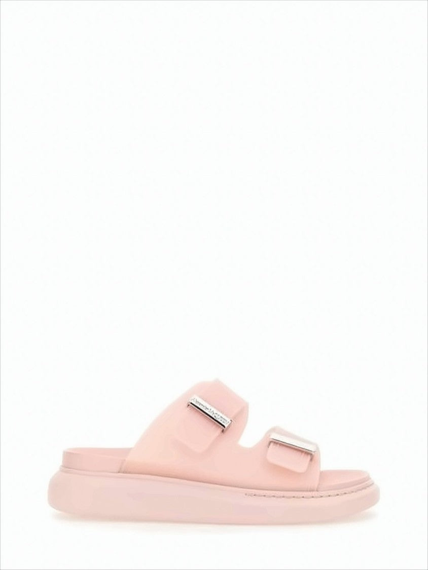 Alexander Mcqueen Slip-On Mules With Metallic Buckle Detail