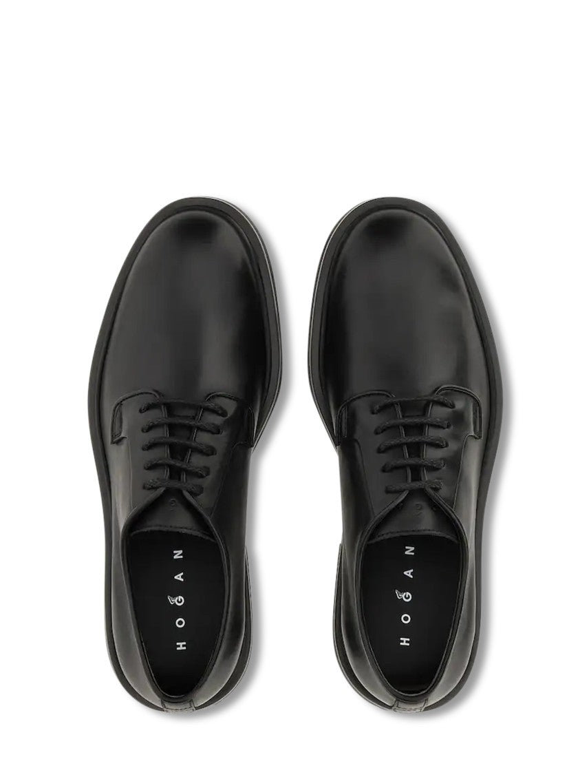 Hogan Men's Black Leather Sneakers