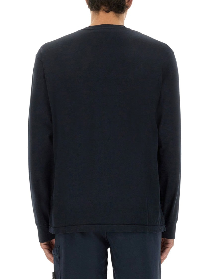 Stone Island Long-Sleeved Cotton Jersey T-Shirt