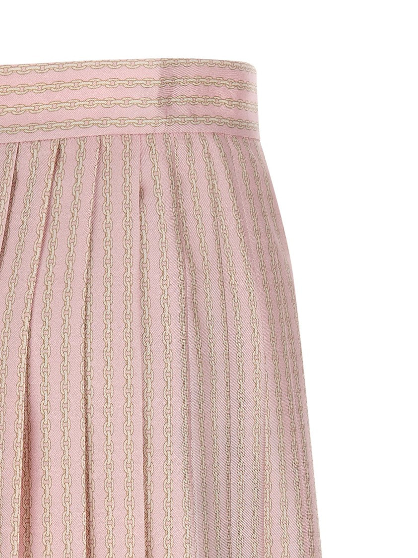 Versace Foulard Print Silk Twill Mini Skirt