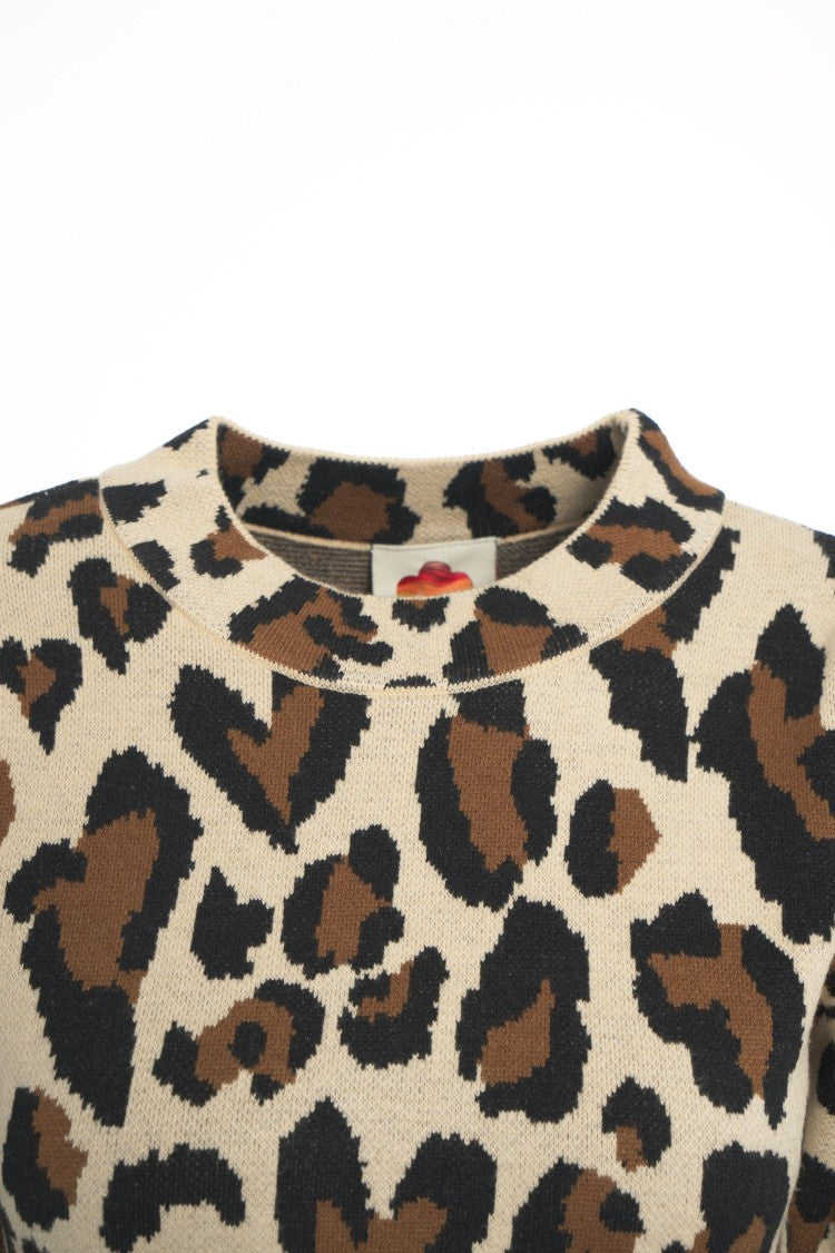 Farm Rio Animal Print Midi Dress