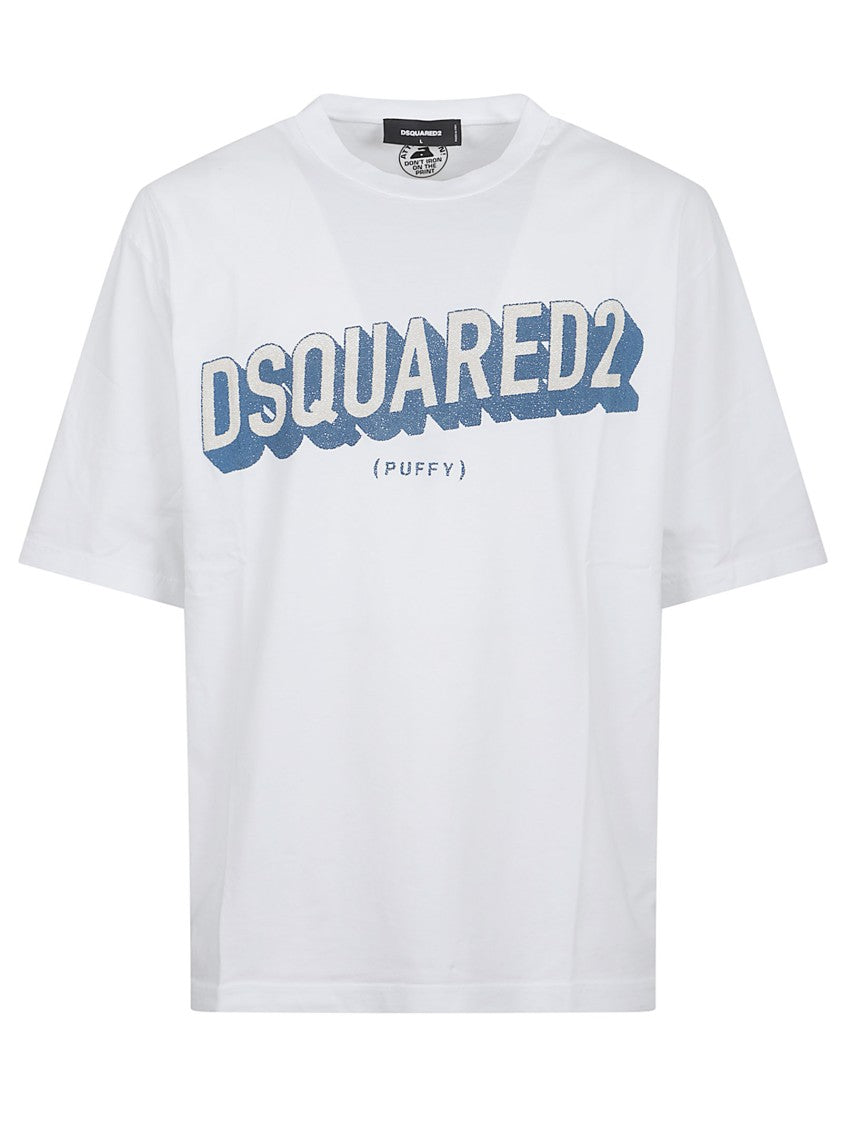 Dsquared2 Loose Fit Cotton Jersey T-Shirt