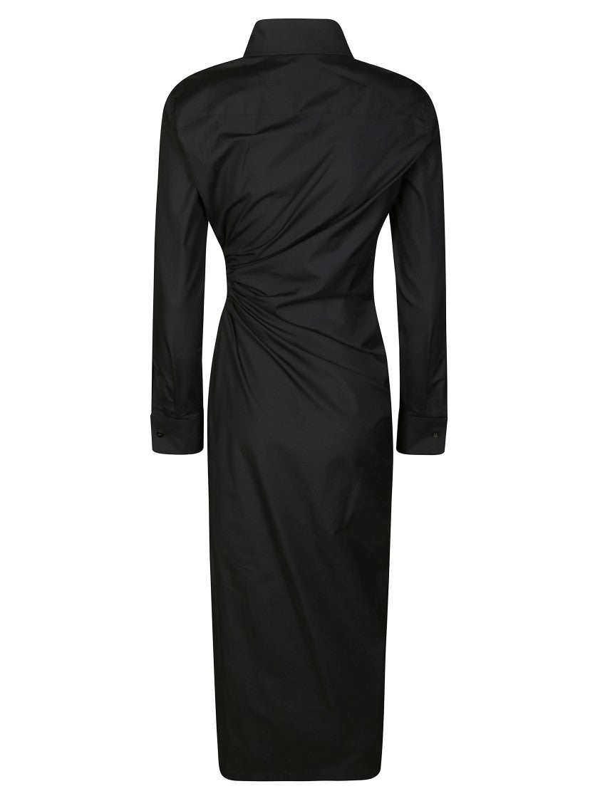 Max Mara Fitted Midi Dress With Ruched Detail