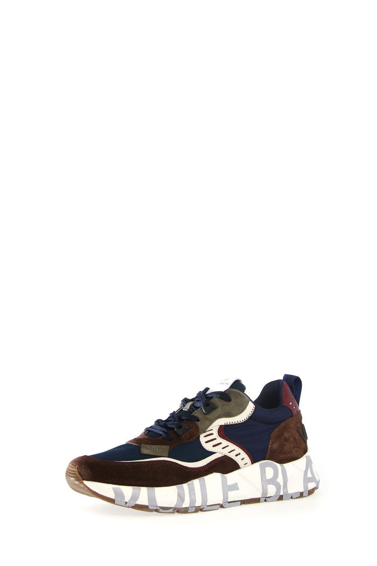 Voile Blanche Layered Mesh And Leather Sneakers