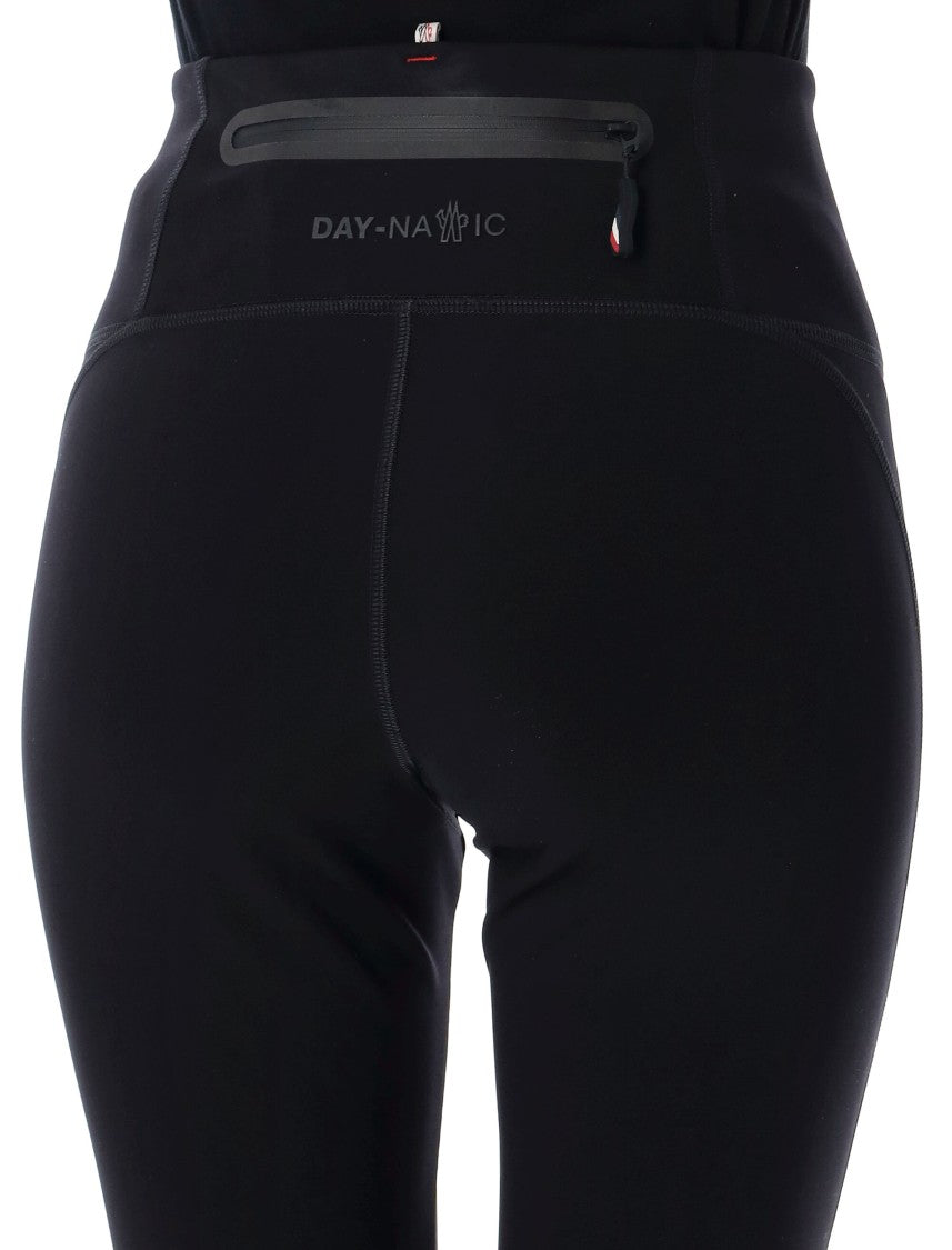 Moncler Grenoble Genius Fitted Black Leggings With High Waistband