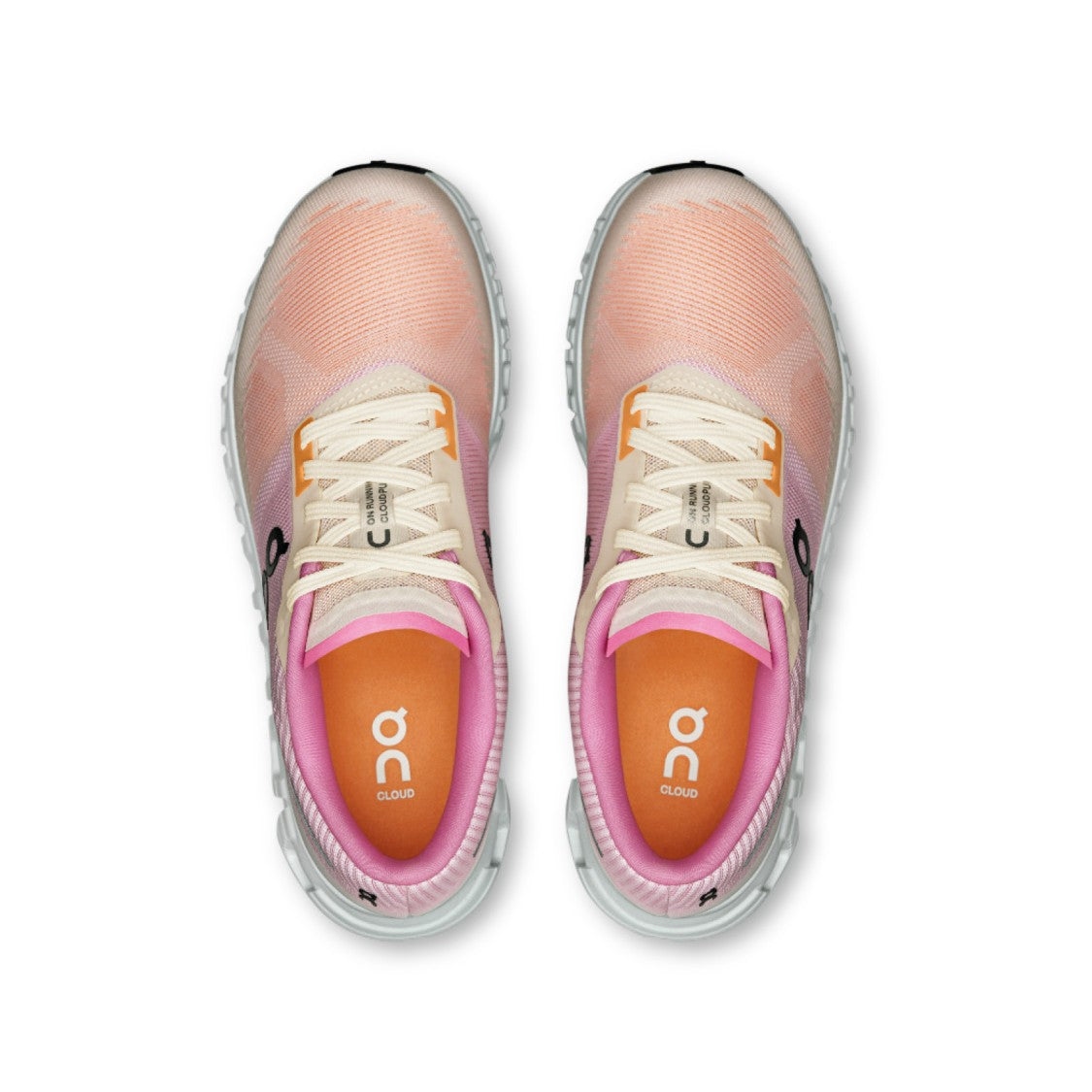 On Vibrant Gradient Sneakers With Cushioned Sole