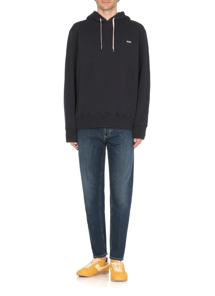 Autry Classic Blue Cotton Hoodie