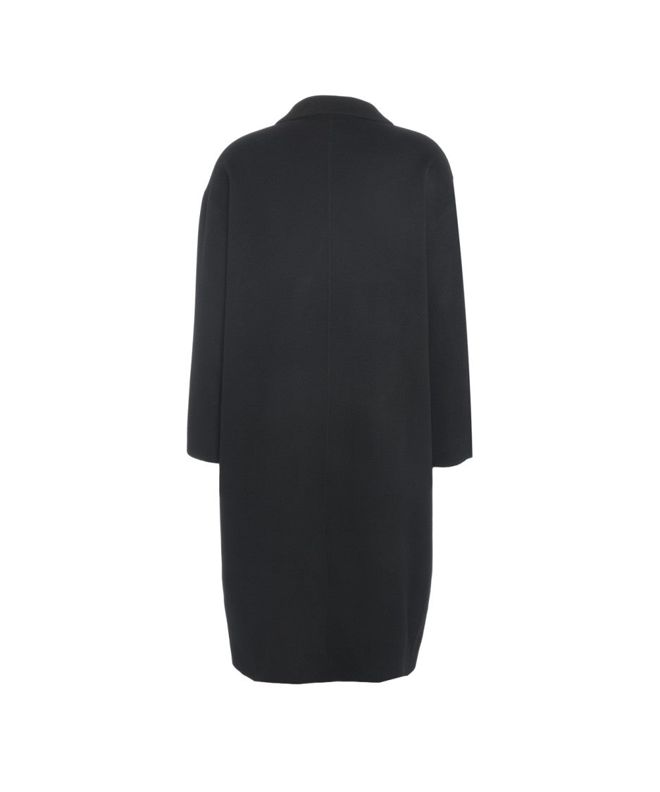 Amaranto Oversized Double-Breasted Wool-Cashmere Blend Coat