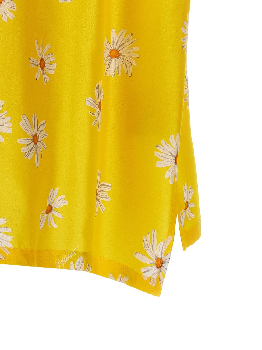 Moschino Margherite' Print Silk Shirt