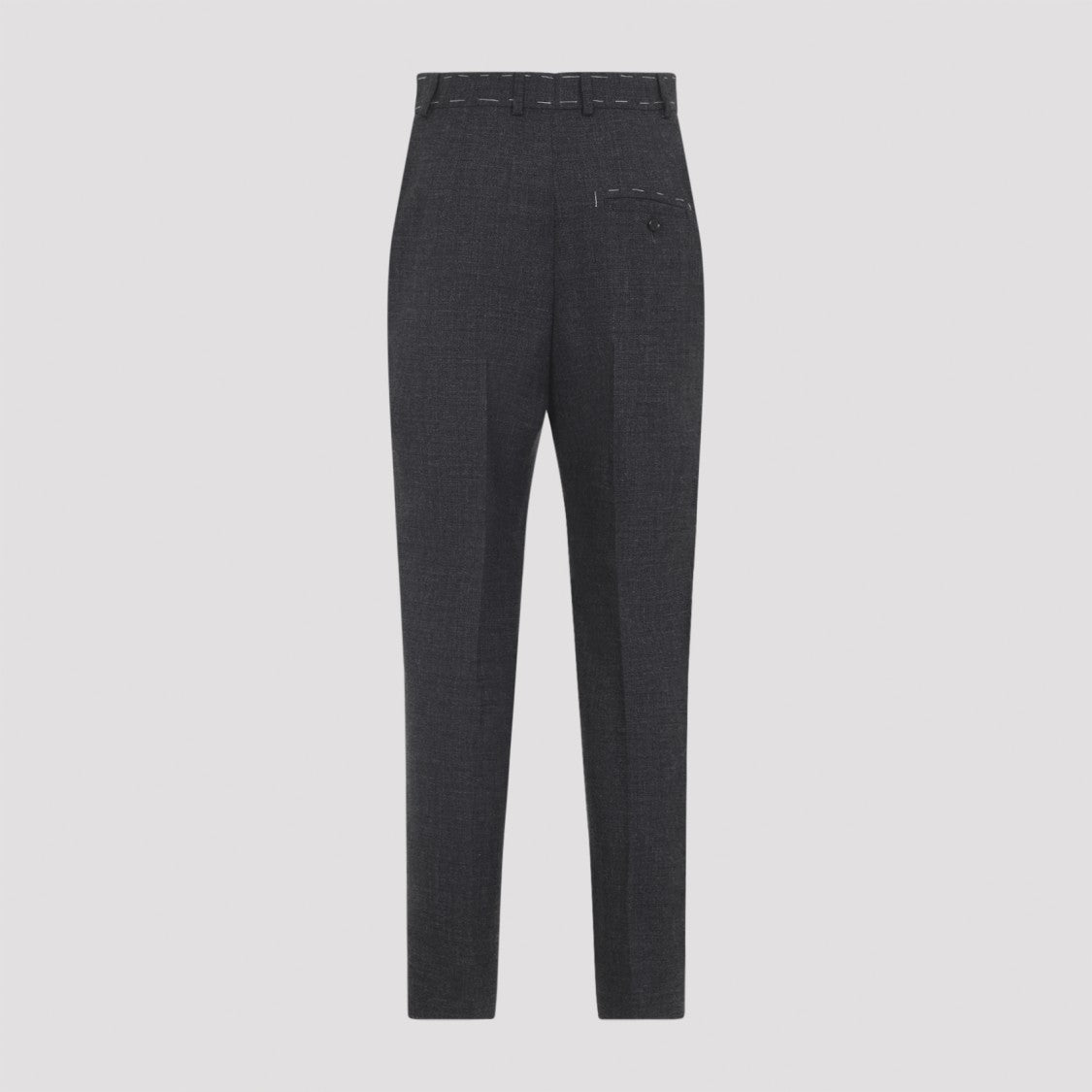 Moschino Tailored Grey Trousers With High Waist