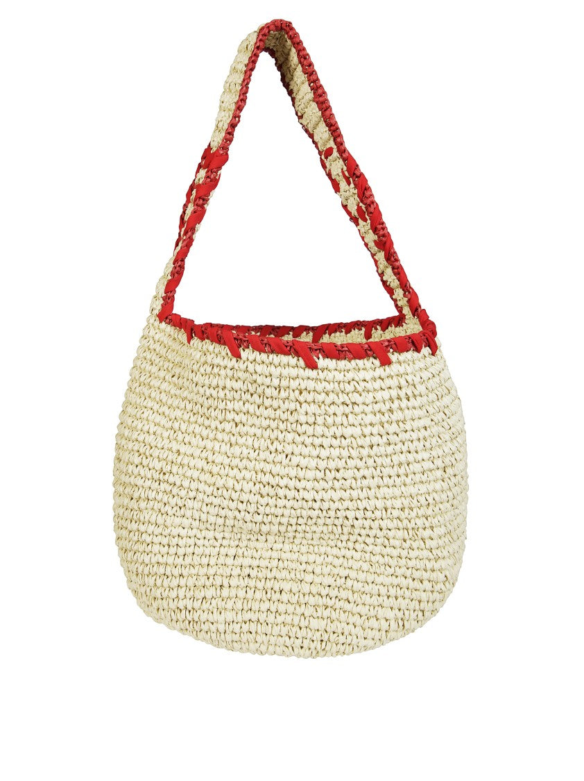Marni Woven Shoulder Bag With Rounded Shape