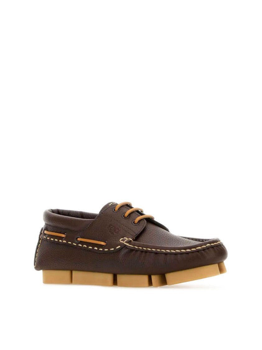 Fendi Deck Logo Lace-Up Shoes
