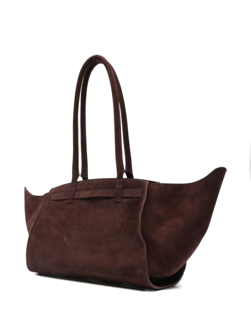 Benedetta Bruzziches Bordeaux Handbag With Winged Silhouette