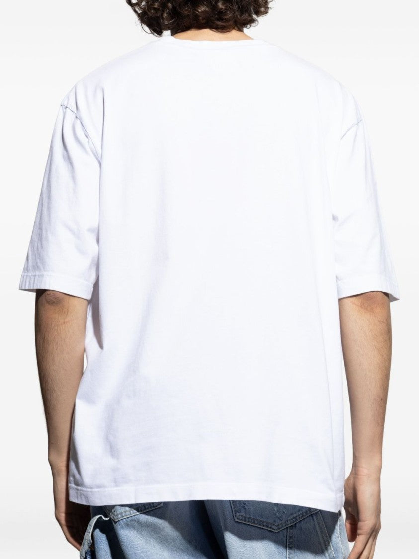 Dsquared2 Relaxed Fit Cotton T-Shirt With Bold Logo Print