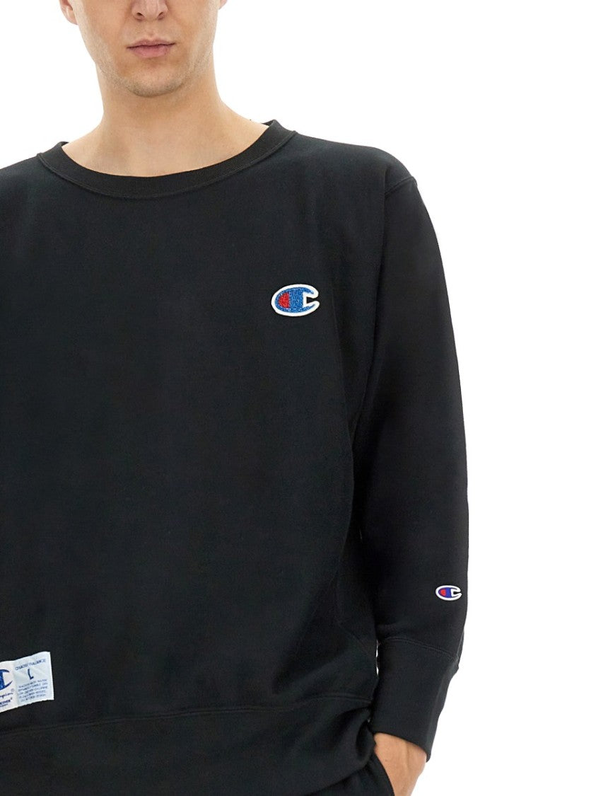 Undercover Relaxed Fit Black Cotton Sweatshirt