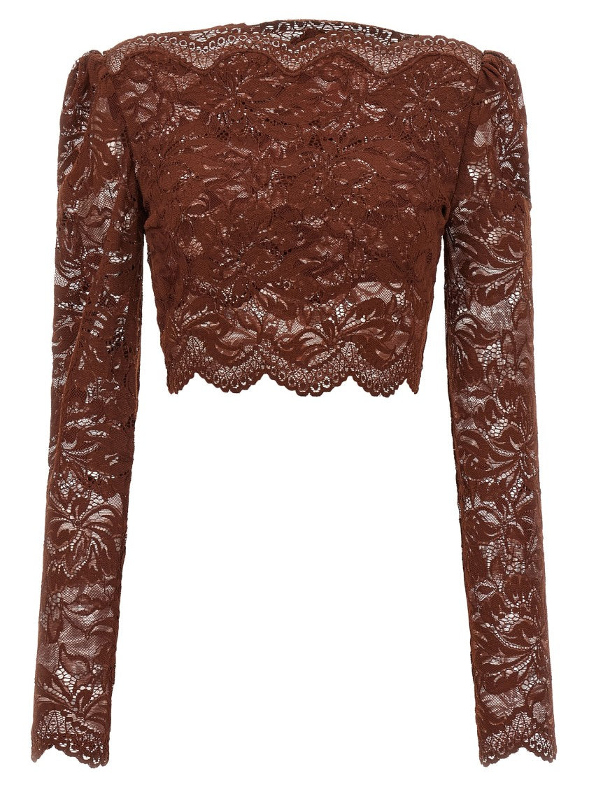 Paco Rabanne Lace Crop Top