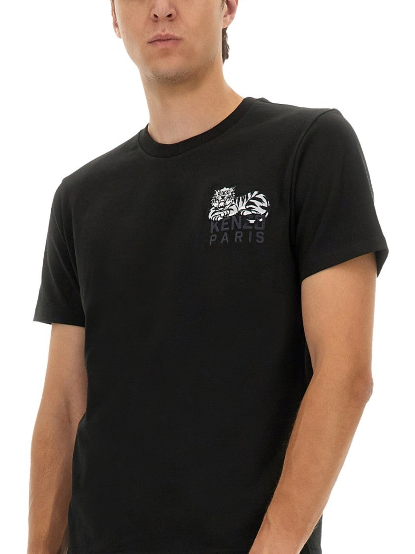 Kenzo Graphic Print Slim Fit T-Shirt