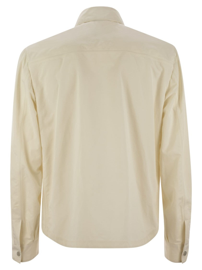 Brunello Cucinelli Shirt-Style Outerwear Unlined In Water-Repellent Microfibre