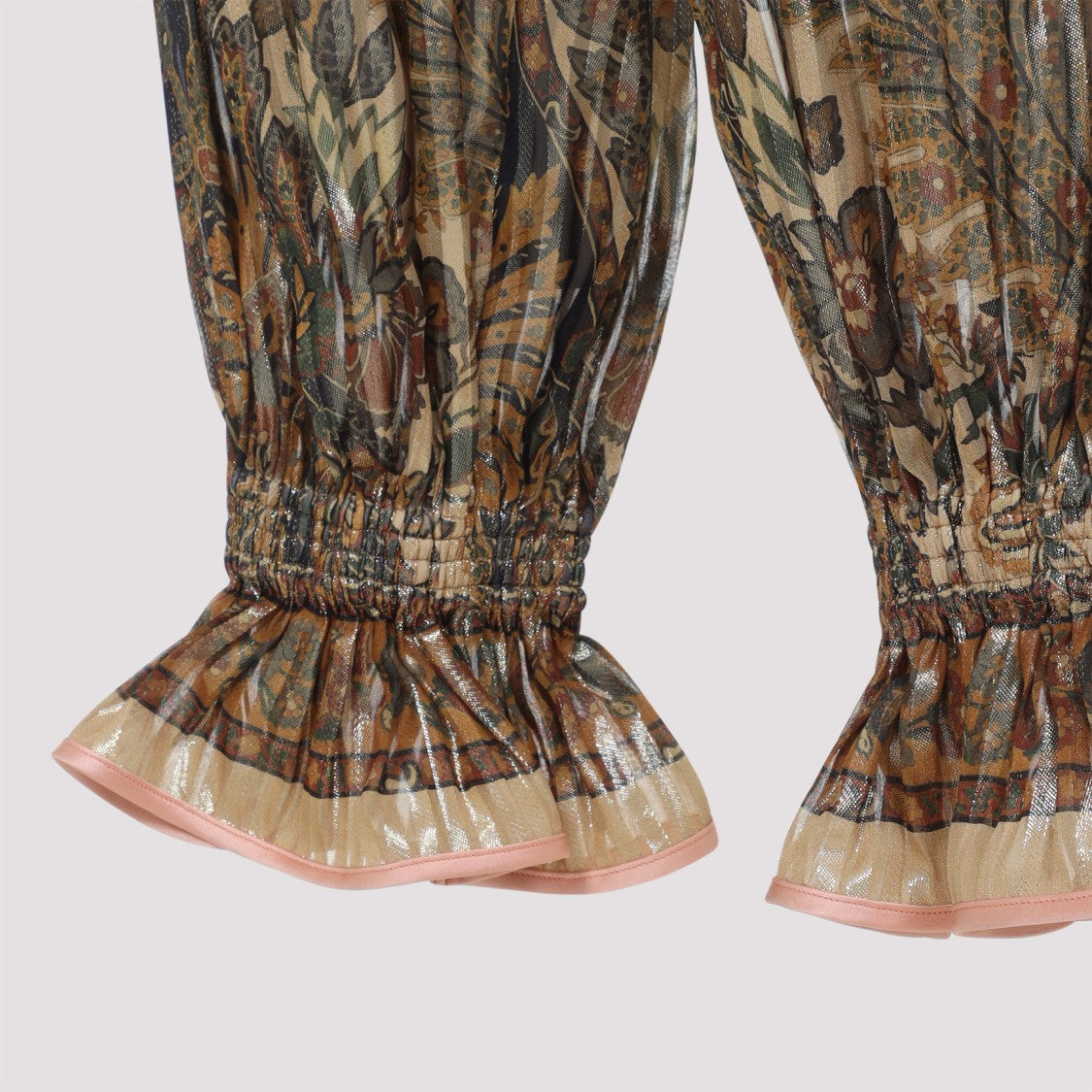 Valentino Beige Silk Pants